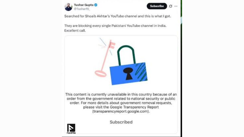 Court Orders Blocking of 27 Pakistani YouTube Channels With Millions of Subscribers