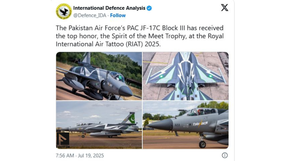 PAF Wins 2 Awards at World’s Largest Military Air Show 2025