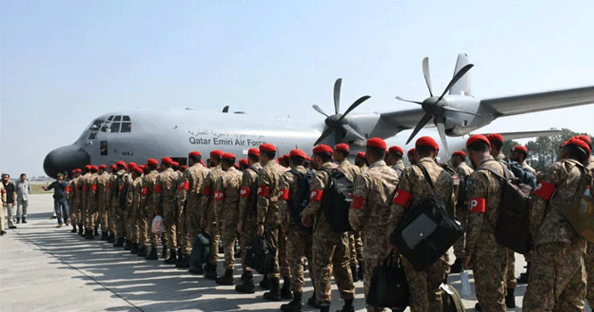 Pakistan Army contingent for FIFA World Cup 2022 security leave for Qatar