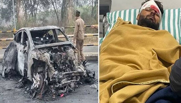 Rishabh Pant suffers injuries in serious car accident Rishabh Pant suffers injuries in serious car accident