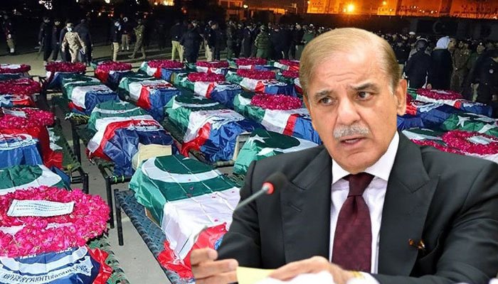PM Shehbaz calls for unity as KP mosque toll hits 100