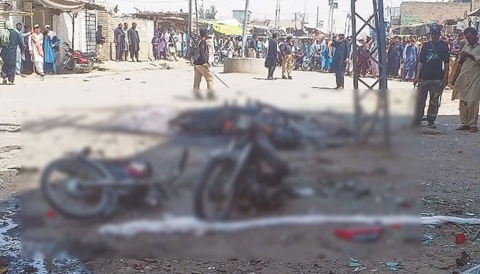 Bomb planted in motorcycle kills five, injures 12 in Barkhan Bomb planted in motorcycle kills five, injures 12 in Barkhan