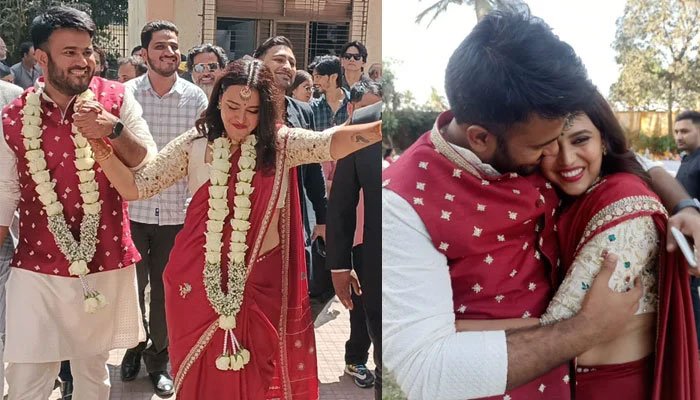 Swara Bhasker wears mother’s saree and jewellry on her wedding with Fahad Ahmad Swara Bhasker wears mother's saree and jewellry on her wedding with Fahad Ahmad