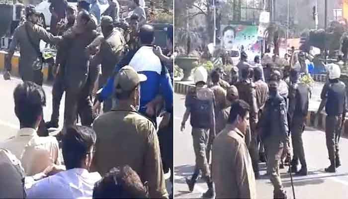PTI workers violating Section 144 in Lahore arrested: police PTI workers violating Section 144 in Lahore arrested: police
