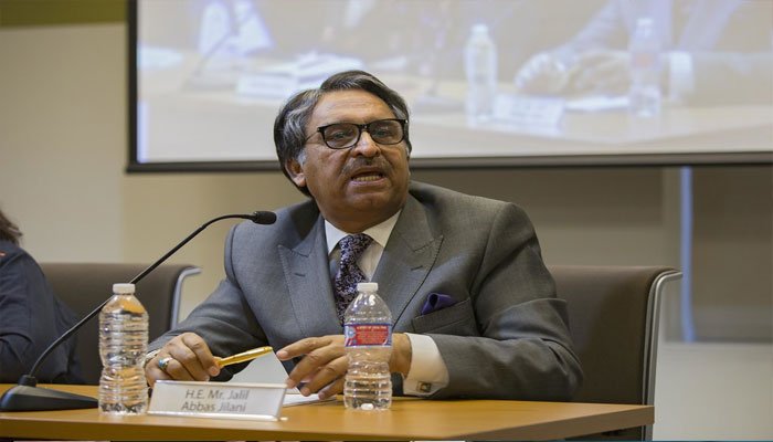 Jilani condemns 'genocide' of Palestinians, asks Israel to honour UN resolutions