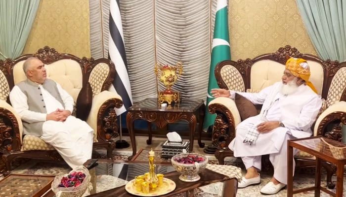 PTI top brass meets JUI-F chief Fazl after Imran's approval