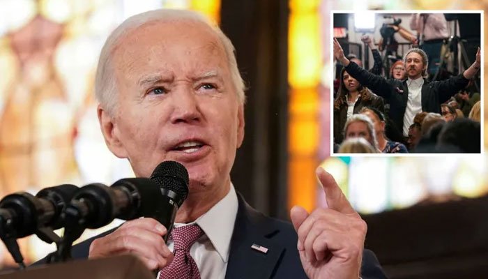 Protesters demand Gaza Ceasefire, disrupt Biden speech
