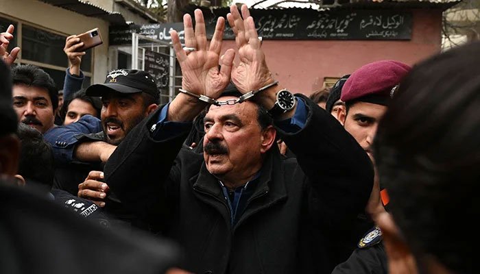 Sheikh Rasheed arrested in May 9 riots case Sheikh Rasheed arrested in May 9 riots case
