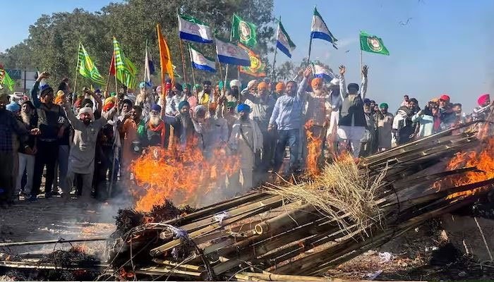 Protesting farmers demand India’s exit from WTO