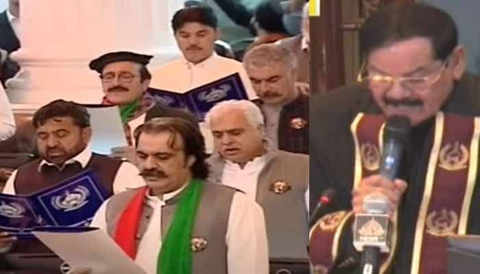 Chaotic Scenes as Newly Elected KP MPAs Take Oath Amid Disruption Chaotic Scenes as Newly Elected KP MPAs Take Oath Amid Disruption