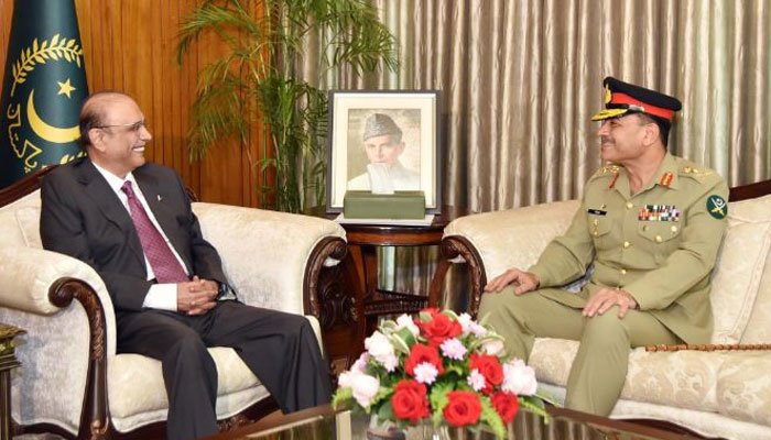 COAS calls on President Zardari, disuses overall country security situation COAS calls on President Zardari, disuses overall country security situation