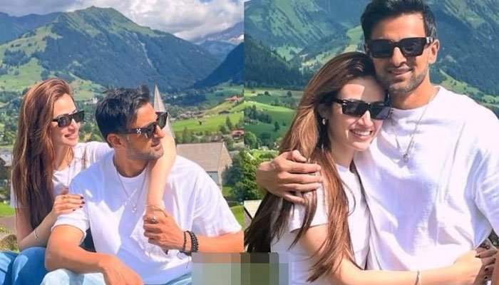 Shoaib Malik & Sana Javed set couple goals with new romantic pictures from Switzerland