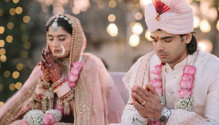 Neeraj Chopra’s Wedding photos spark a wave of admiration from fans