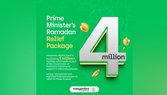 EasyPaisa Assists GoP in Disbursing Financial Aid to 1M+ Beneficiaries Under PM’s Ramadan Relief Package EasyPaisa Assists GoP in Disbursing Financial Aid to 1M+ Beneficiaries Under PM's Ramadan Relief Package