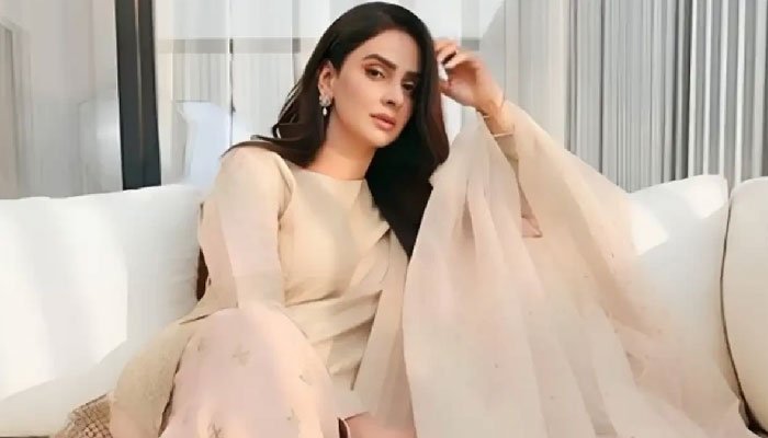 Actress Saba Qamar sizzles in stunning Eid outfit