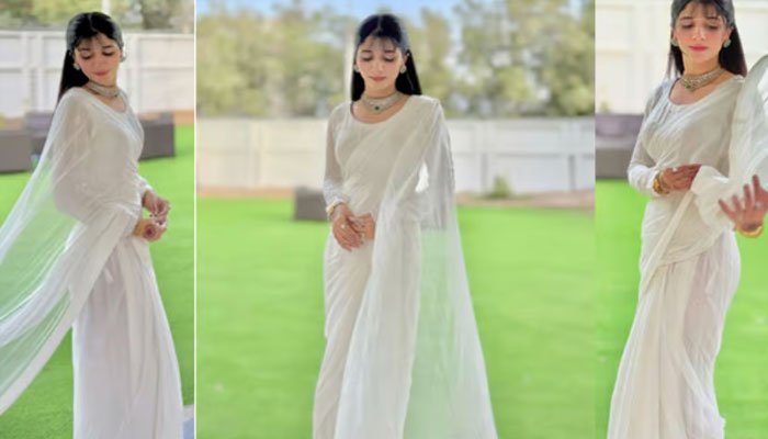 Mawra Hocane Stuns in Elegant White Saree, Fans Adore the Look Mawra Hocane Stuns in Elegant White Saree, Fans Adore the Look