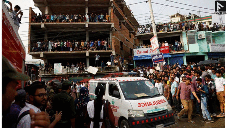 Bangladesh Air Force Jet Crashes Into Milestone School in Dhaka