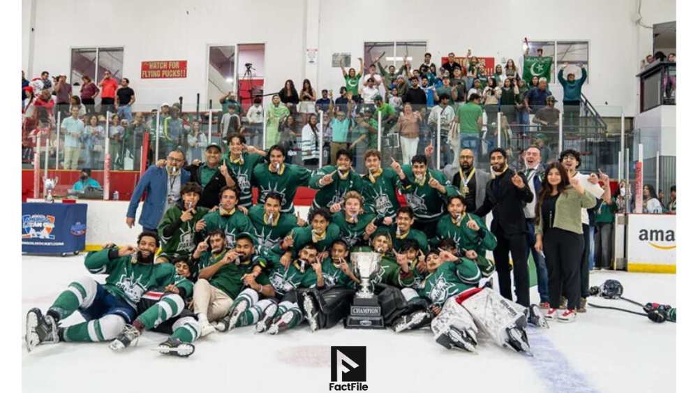 Pakistan ice hockey triumph