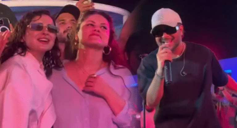 Hania Aamir sparks buzz at Asim Azhar concert