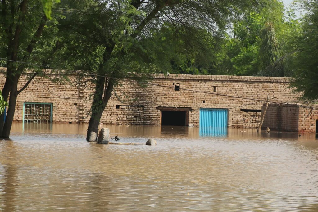 View of floods in Punjab during 2025