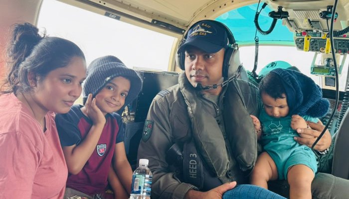 Pakistan Navy Rescues Family Stranded in Sri Lanka Floods