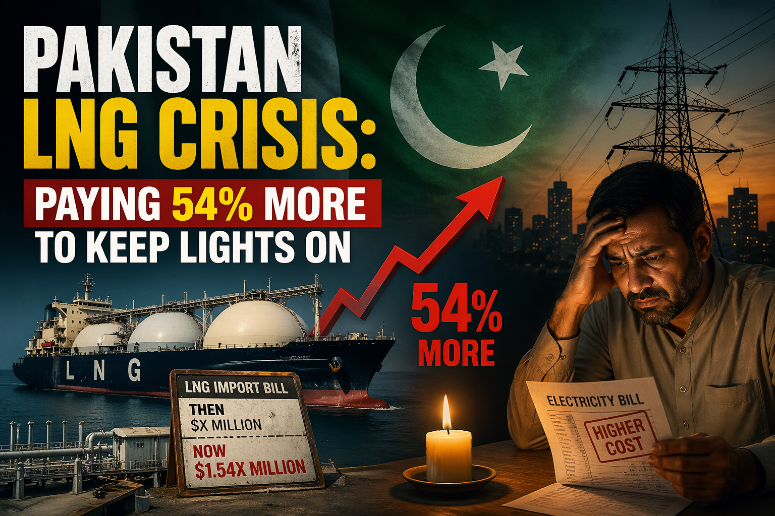 Pakistan LNG Crisis: Paying 54% More to Keep Lights On