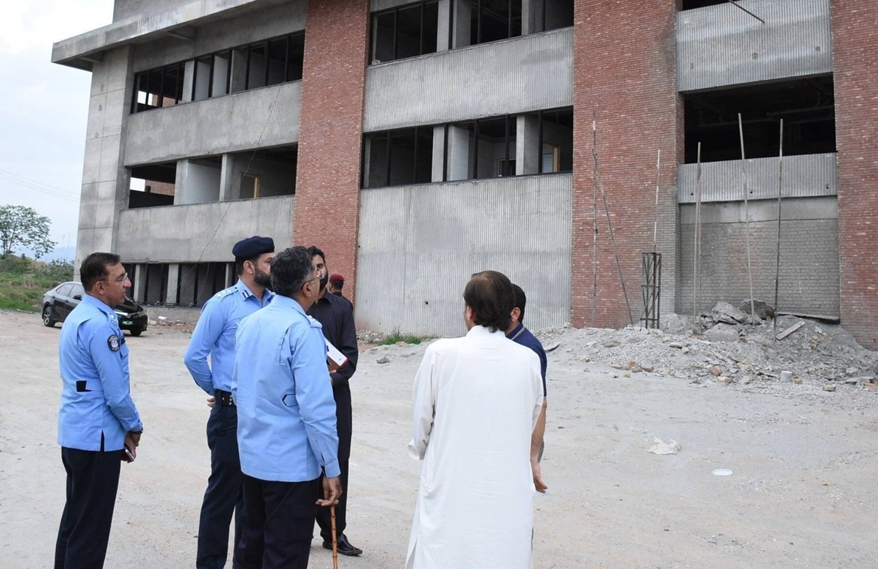 The leadership of Islamabad Police reviews the progress of work at Pakistan’s First National Police Hospital