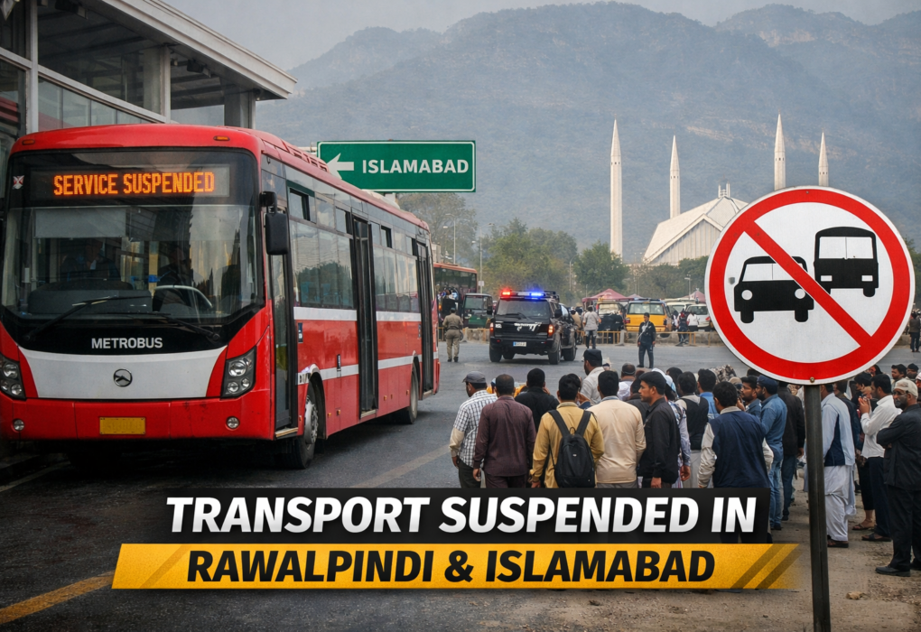 Transport Suspended in Rawalpindi & Islamabad After Alert
