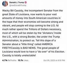 Bill Cassidy Loses Louisiana Primary: Trump's Warning Shot