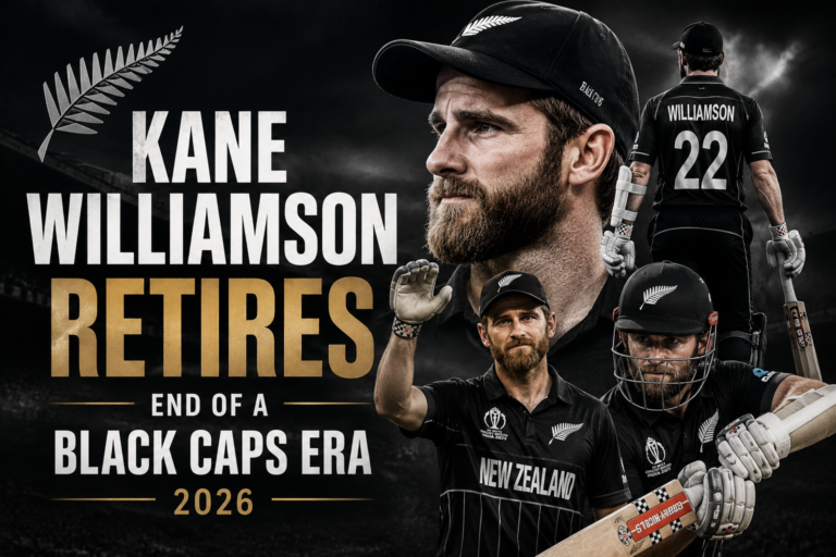 Kane Williamson Retires — End of a Black Caps Era 2026