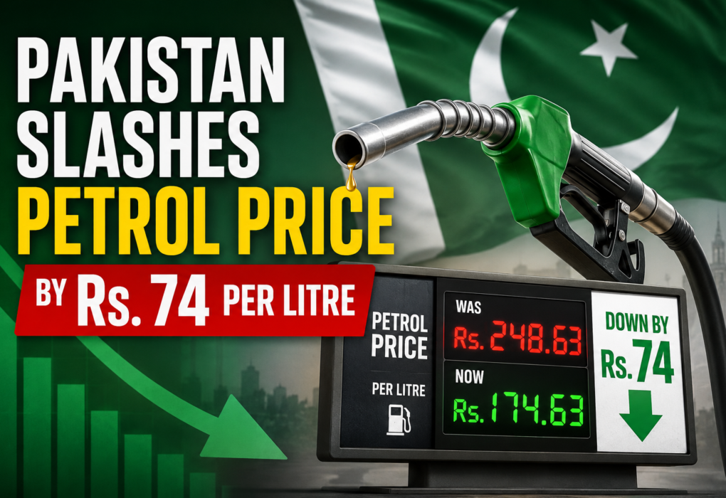 Pakistan Slashes Petrol Price by Rs. 74 Per Litre