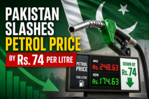 Pakistan Slashes Petrol Price by Rs. 74 Per Litre
