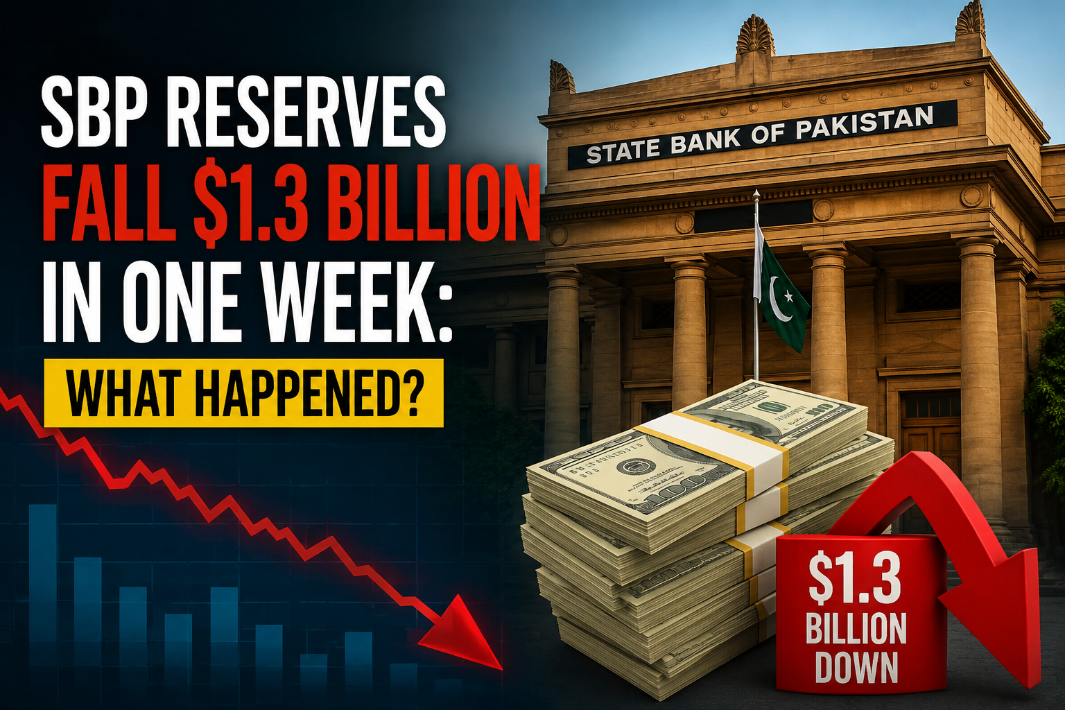 SBP Reserves Fall $1.3 Billion in One Week: What Happened?