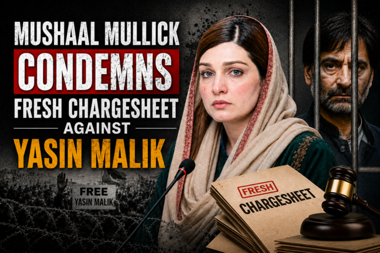 Mushaal Mullick Strongly Condemns Fresh Chargesheet Against Yasin Malik