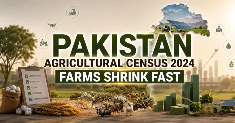 Pakistan Agricultural Census 2024: Farms Shrink Fast