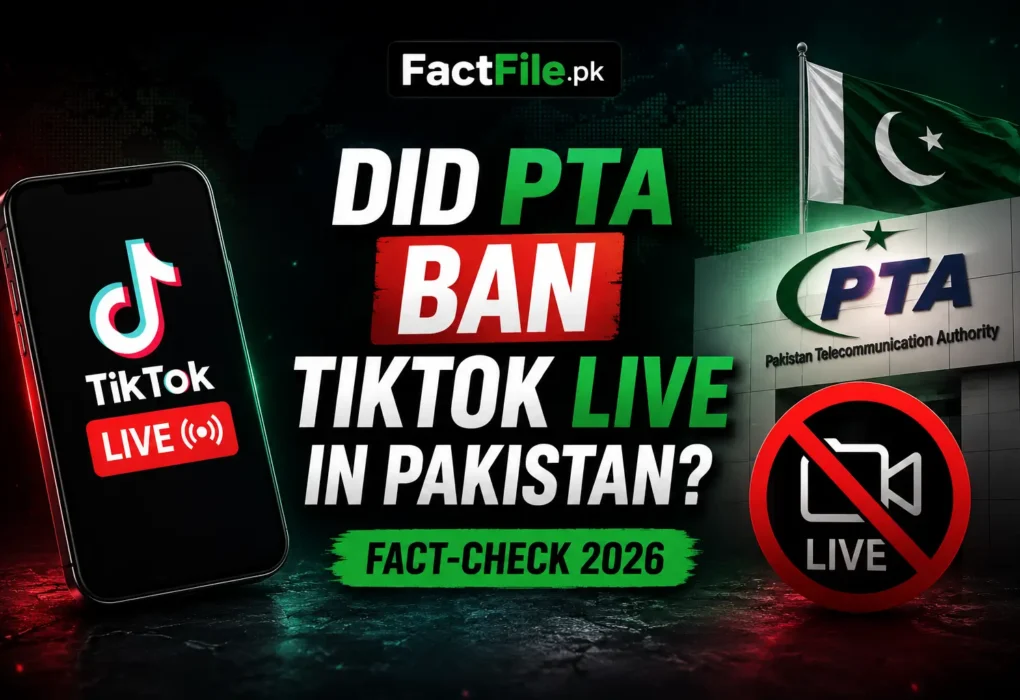 Did PTA Ban TikTok Live in Pakistan? Fact-Check 2026
