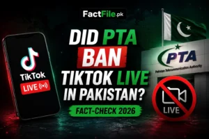 Did PTA Ban TikTok Live in Pakistan? Fact-Check 2026
