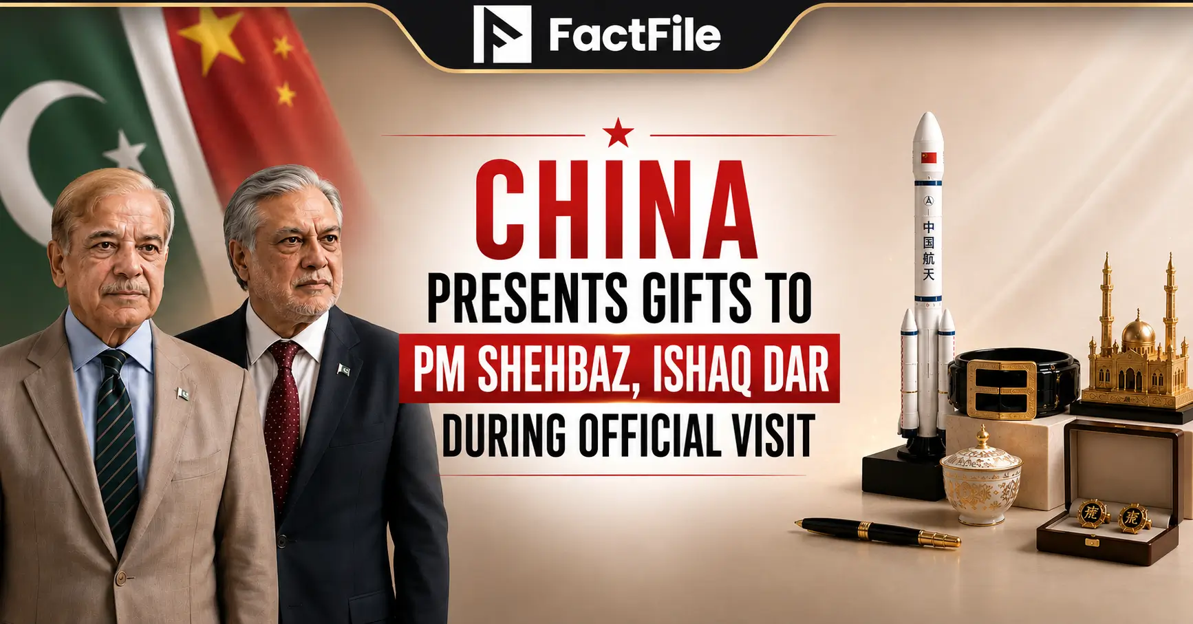 China presents gifts to PM Shehbaz, Ishaq Dar during official visit