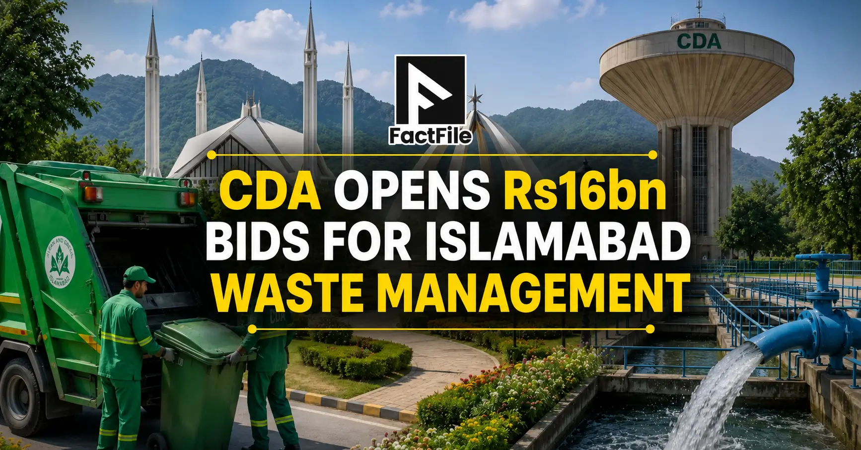 CDA Opens Rs16bn Bids for Islamabad Waste Management