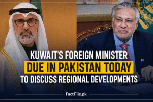 Kuwait foreign minister due in Pakistan today to discuss regional developments
