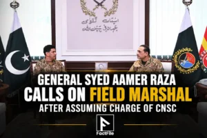 General Syed Aamer Raza calls on Field Marshal after assuming charge of CNSC