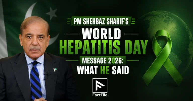 PM Shehbaz Sharif's World Hepatitis Day Message 2026: What He Said