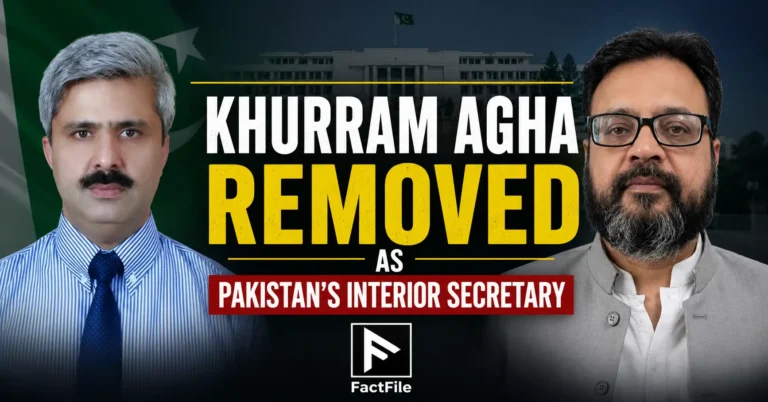 Khurram Agha Removed as Pakistan's Interior Secretary