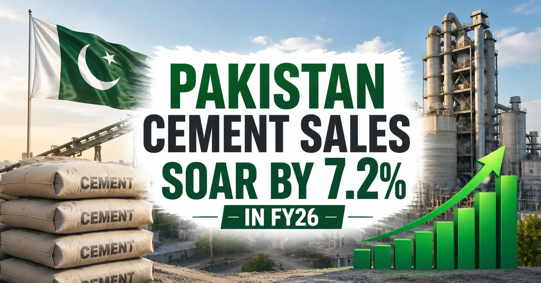 Pakistan Cement Sales Soar by 7.2% in FY26