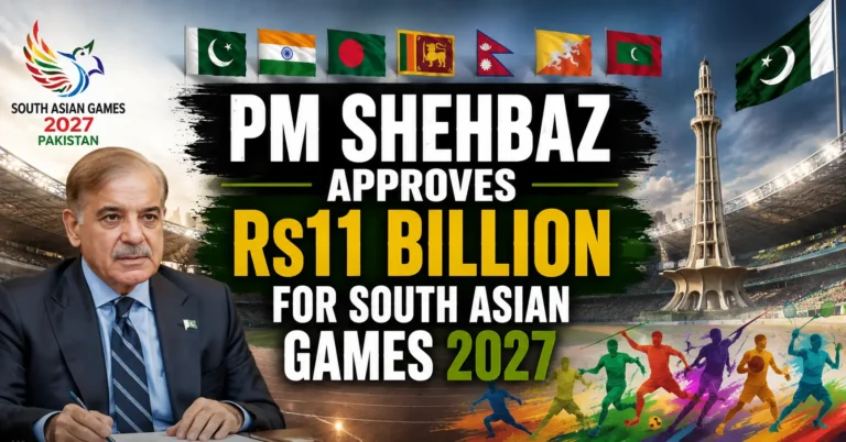 PM Shehbaz Approves Rs11 Billion for South Asian Games 2027