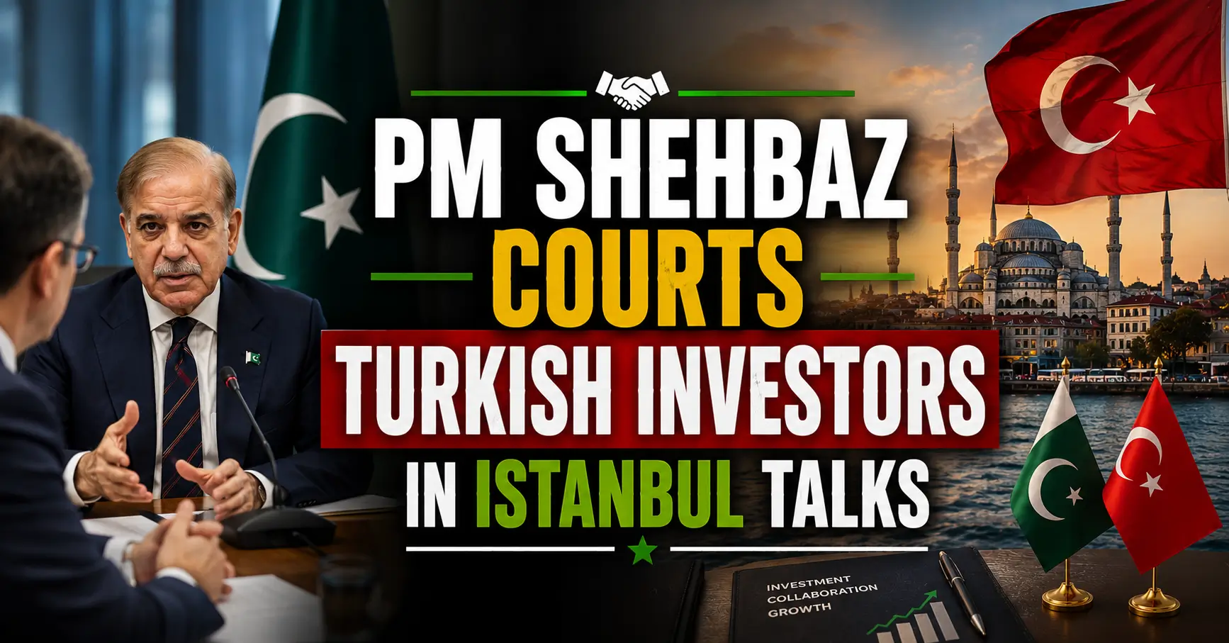 PM Shehbaz Courts Turkish Investors in Istanbul Talks
