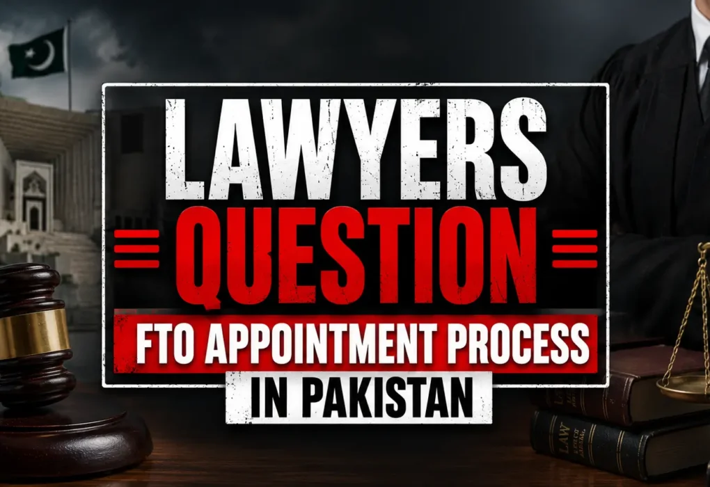 Lawyers Demand FTO Appointment Process in Pakistan