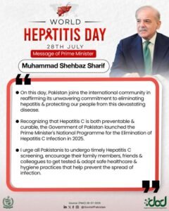 PM Shehbaz Sharif's World Hepatitis Day Message 2026: What He Said