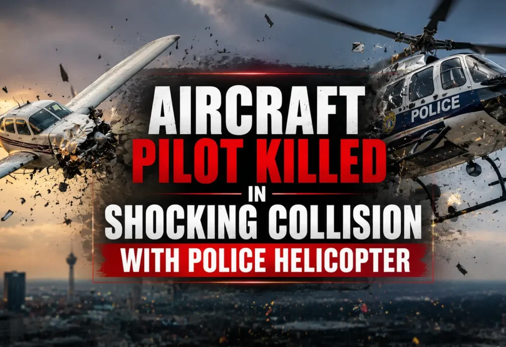 Aircraft Pilot Killed In Shocking Collision With Police Helicopter