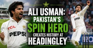 Ali Usman Pakistan's Spin Hero Creates History At Headingley